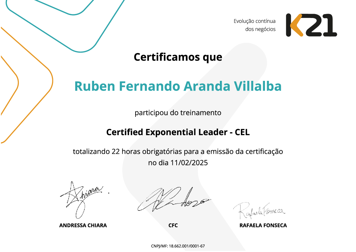 Certificado K21